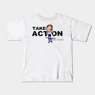 Take Action Dr. Acton Superhero Flatten the Curve Gift Kids T-Shirt